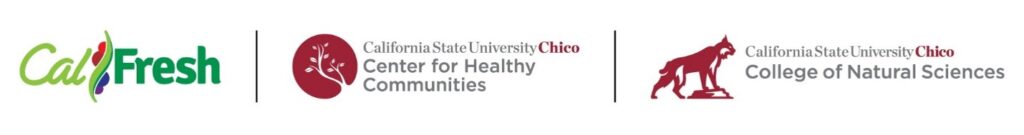 California Fresh, California State University Chico Center for Healthy Communities and College of Natural Sciences logos
